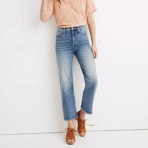 Madewell Slim Wide-Leg Crop Jeans in Reggie Wash